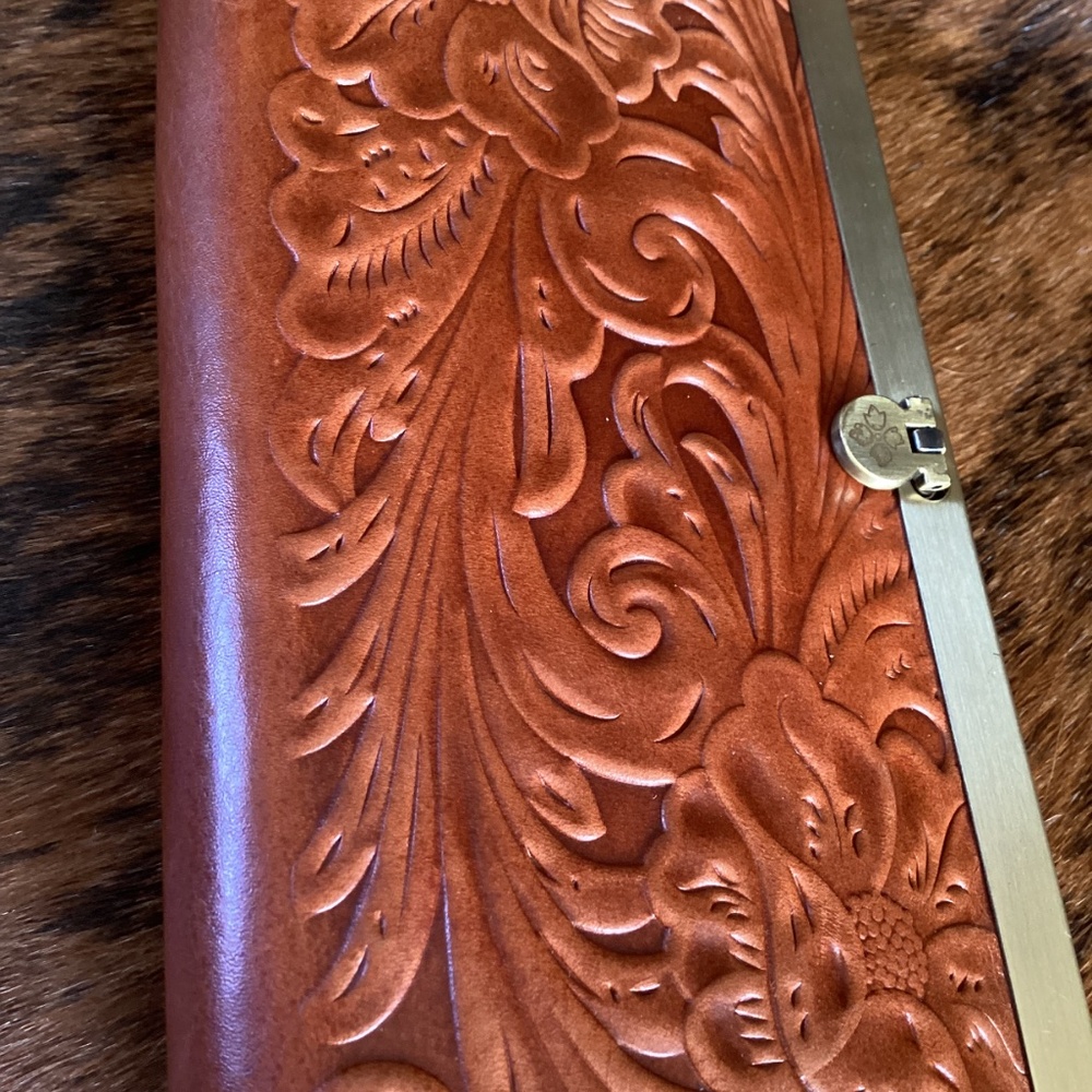 Patricia Nash Cauchy Leather Floral Tooled Wallet - Picture 6 of 6